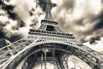 3D Parijs en de Eiffeltoren van beneden