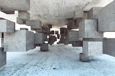 3D ruimtelijke kubussen