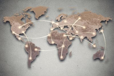 Canvas 3D wereldkaart en internetverbindingen