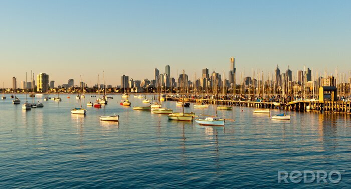 Canvas 3D zonsondergang in Australië