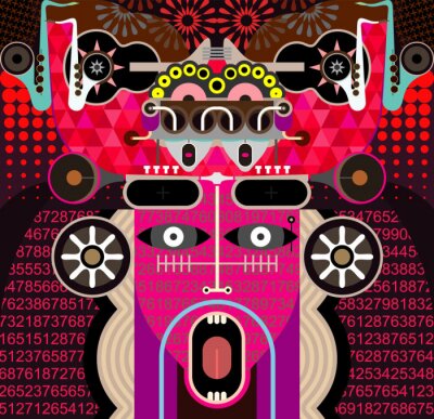 Abstract Grafische Kunst - vectorillustratie