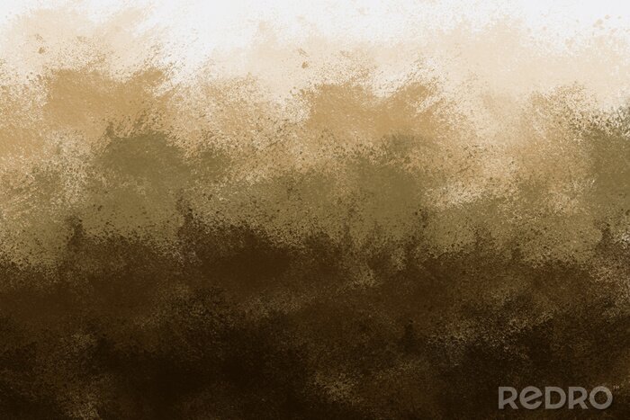 Canvas Abstracte bruine achtergrond die lijkt op een landschap met kleurverloop van licht naar donker