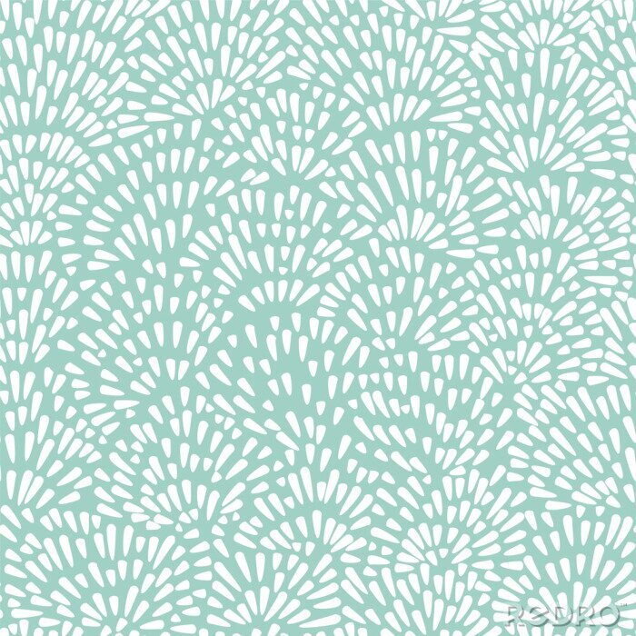 Canvas Abstracte druppels op een groene achtergrond