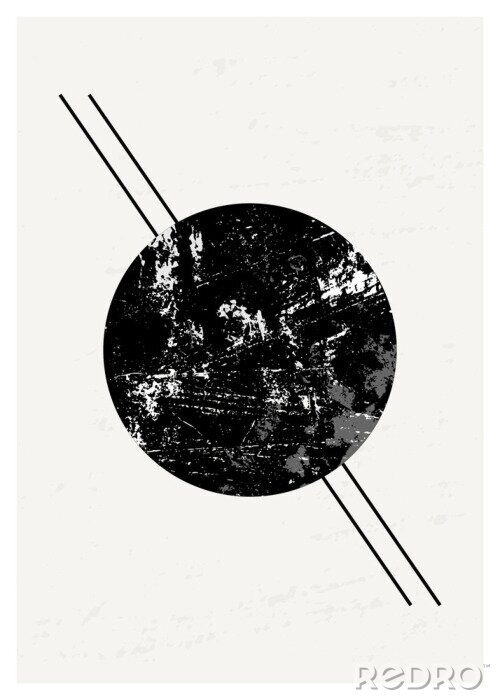 Canvas Abstracte Geometrische Samenstelling