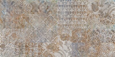 Abstracte retrotextuur met ornamenten