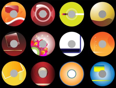 Abstracte vinylplaten