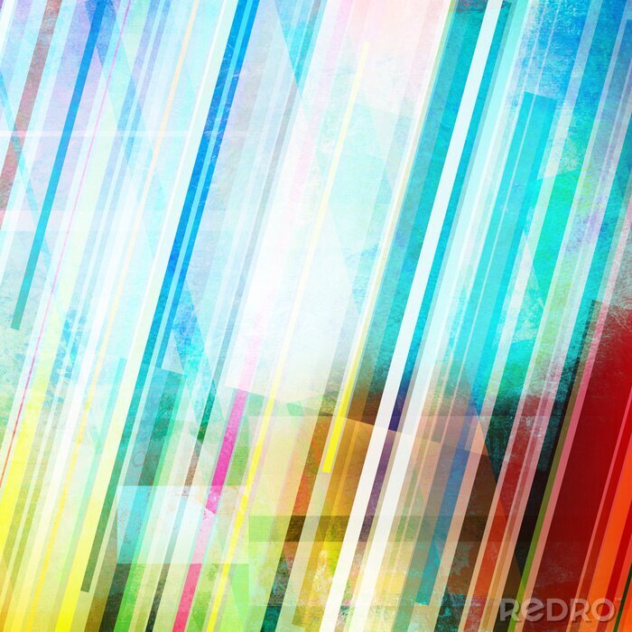 Canvas abstrakt linien Streifen farbig