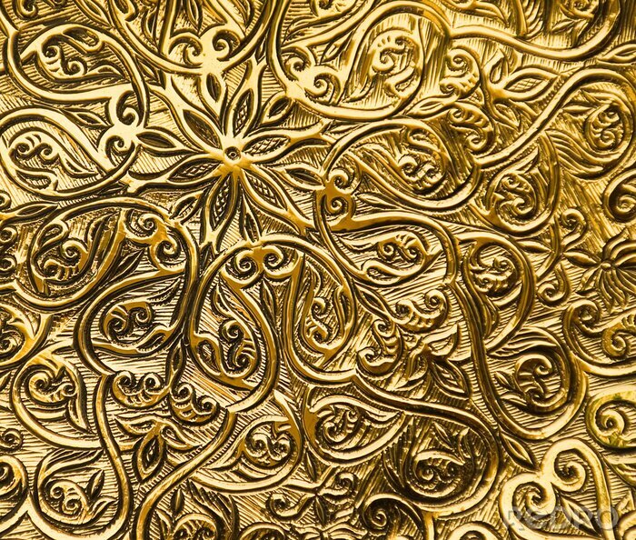 Canvas achtergrond met oosterse ornamenten