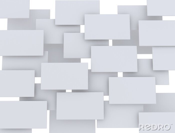 Canvas Achtergrond van 3D vierkanten