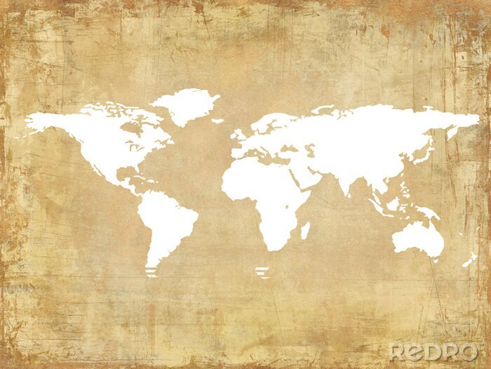Canvas achtergronden-oude kaart