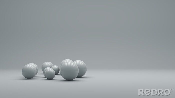 Canvas Afbeeldingen met witte ballen
