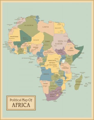 Afrika-zeer gedetailleerde map.Layers gebruikt.