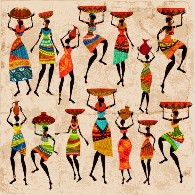 Afrikaans vrouwenkunstwerk