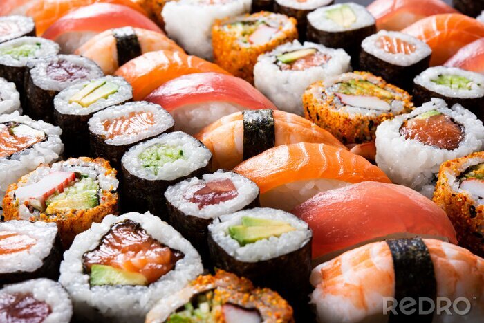 Canvas Alles wat je kunt eten sushi