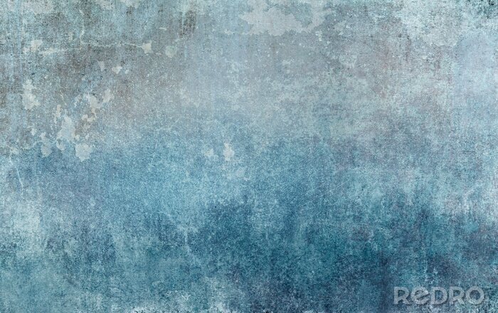 Canvas Antieke muur in blauw