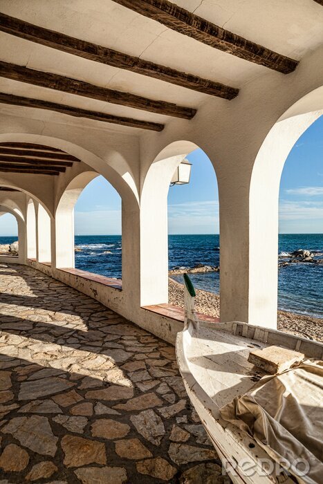 Canvas Architectuur aan de Costa Brava