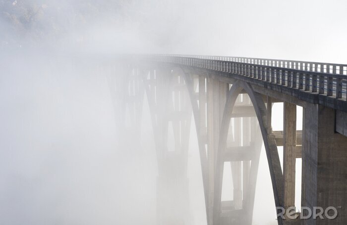 Canvas Architectuur in de mist