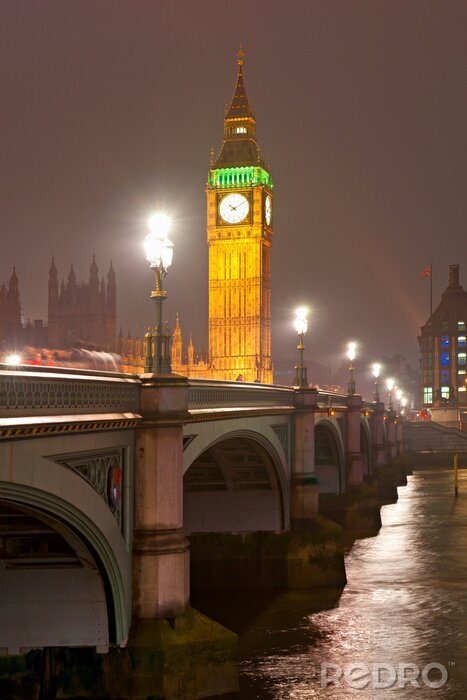 Canvas Architectuur van Westminster Palace