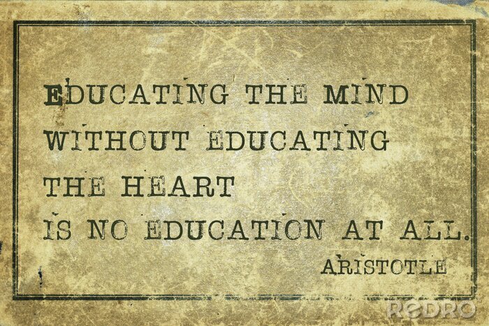 Canvas Aristoteles over onderwijs