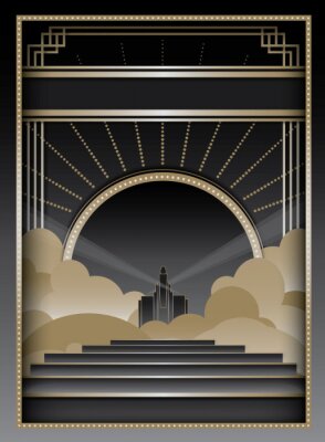 Art deco architectuur wolkenkrabber