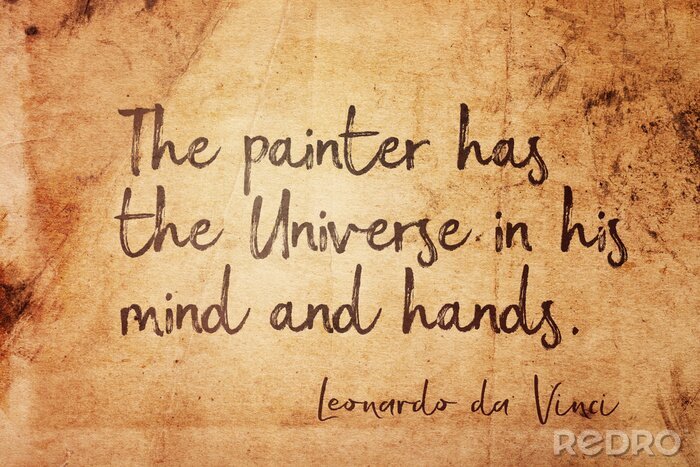 Canvas Artistiek citaat over het universum