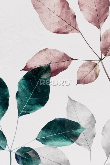 Canvas Artistieke compositie van de takken