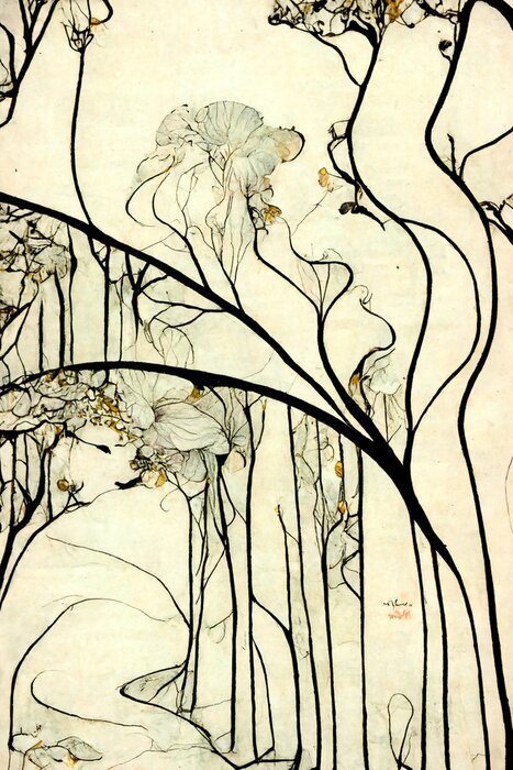 Canvas Artistieke vormen en vormen