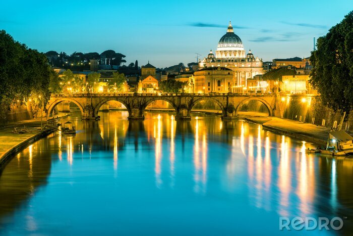 Canvas Avond Rome