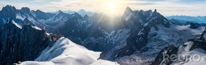 Canvas Bergmassief in de Alpen