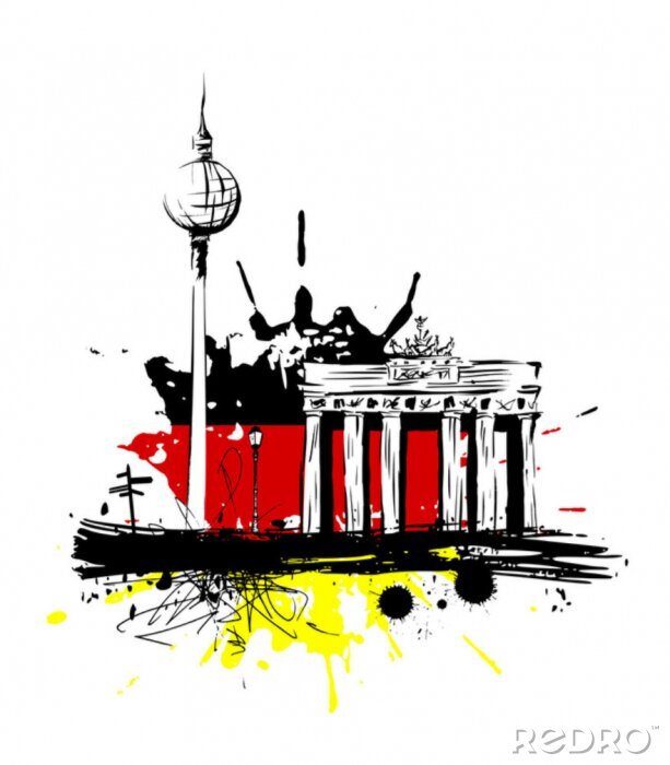 Canvas Berlin Allemagne monumenten