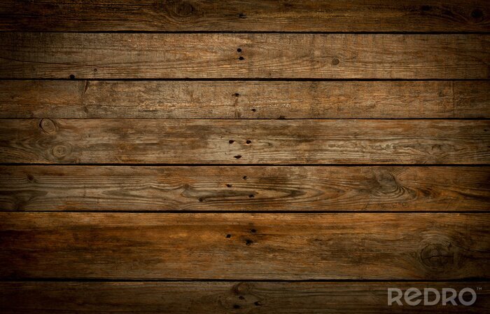 Canvas Beschadigd rustiek parket