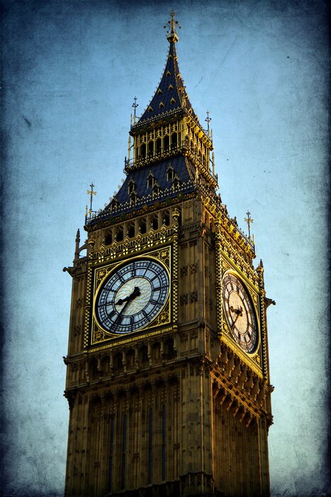 Canvas Big Ben, de Houses of Parliament, Londen