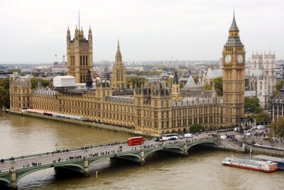 Canvas Big Ben und Palace of Westminster in Londen