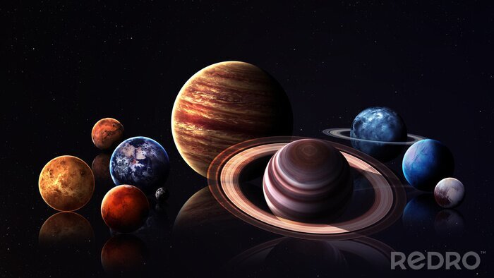 Canvas Bijzonder zonnestelsel