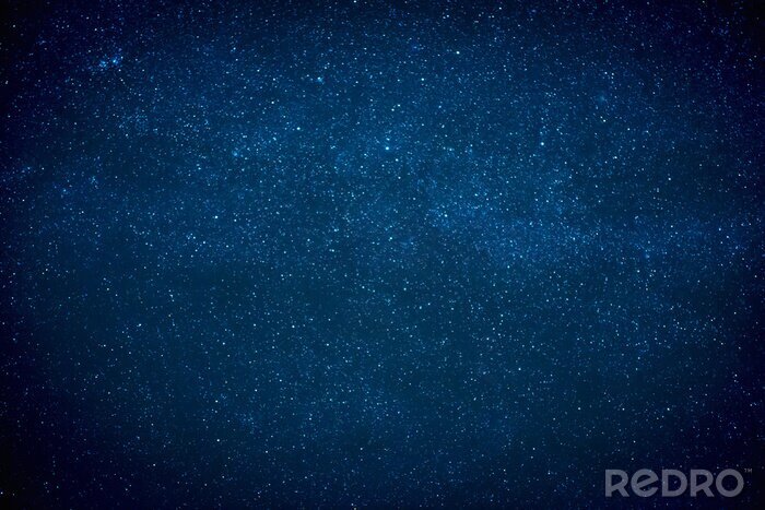 Canvas Blauwe lucht met sterren