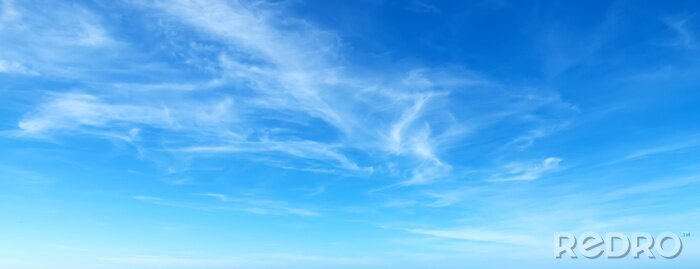 Canvas blauwe lucht met wolken