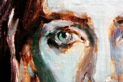 Canvas Blue eyes illustration