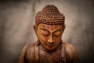 Canvas Boeddhabeeld tijdens meditatie