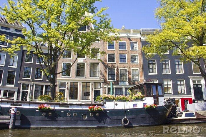 Canvas Botenhuis in Amsterdam