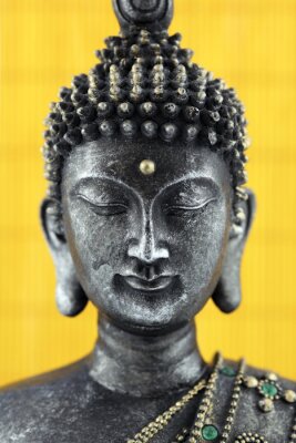 Canvas bouddha standbeeld