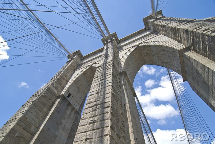 Canvas Brooklyn Bridge-architectuur