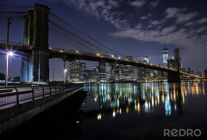 Canvas Brooklyn Bridge. New York. Verenigde Staten