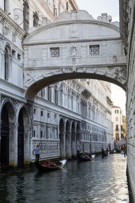 Canvas Brug der Zuchten in Venetië