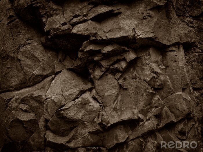 Canvas Bruine stenen