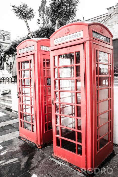 Canvas Cardphone retro telefooncellen