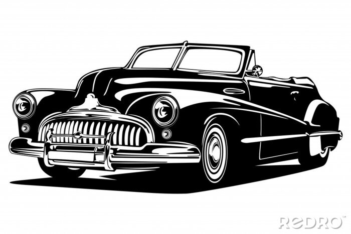Canvas Classic vintage retro car design