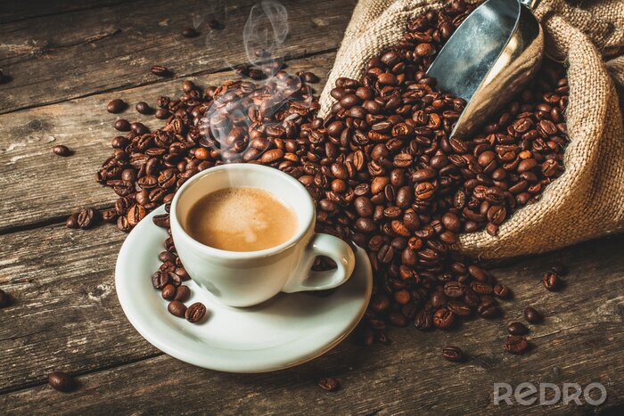 Canvas coffee background