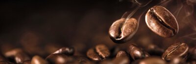Canvas Coffee Beans Closeup On Dark Background