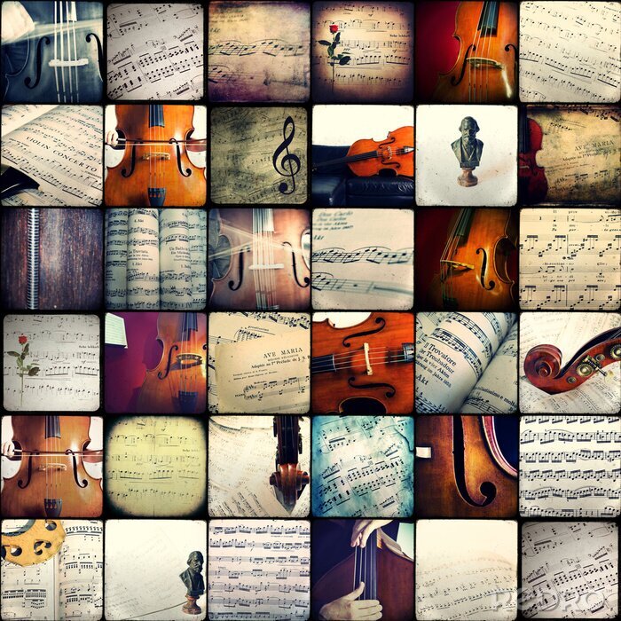 Canvas Collage met muziek