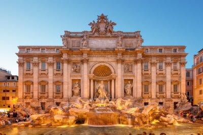Canvas De beroemdste fontein van Rome